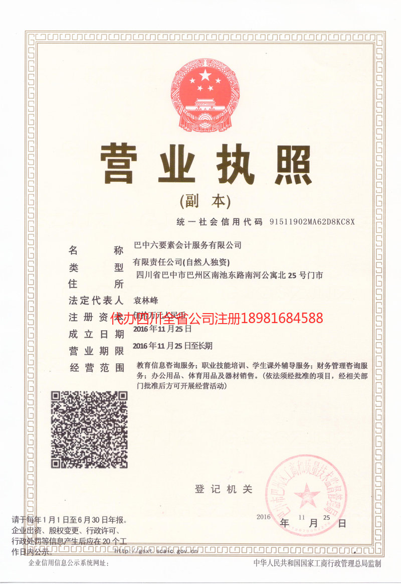 泰安泰安六要素会计服务有限公司